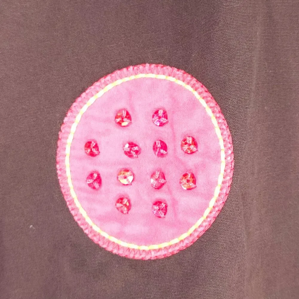 Gymboree Button Applique Elastic Waist A Line Skirt Brown Multicolor Girls 7‎
